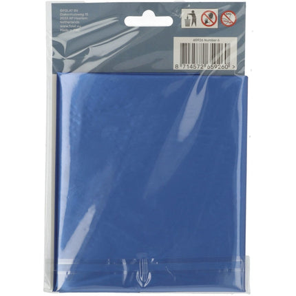 Folie Ballon Cijfer 6 Mat Blauw XL 86cm leeg van Folat koop je bij Partywinkel
