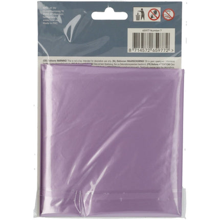 Folie Ballon Cijfer 7 Mat Paars XL 86cm leeg van Folat koop je bij Partywinkel