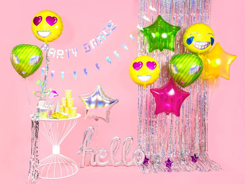 Folie Ballon Hello Holografisch 72cm van Partydeco koop je bij Partywinkel