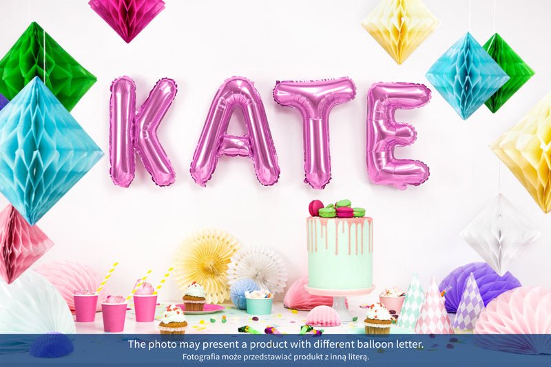 Folie Ballon Letter D Roze Leeg 35cm van Partydeco koop je bij Partywinkel