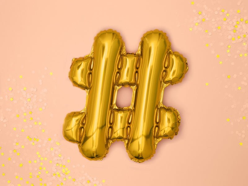 Folie Ballon Letter  Goud Leeg 35cm van Partydeco koop je bij Partywinkel