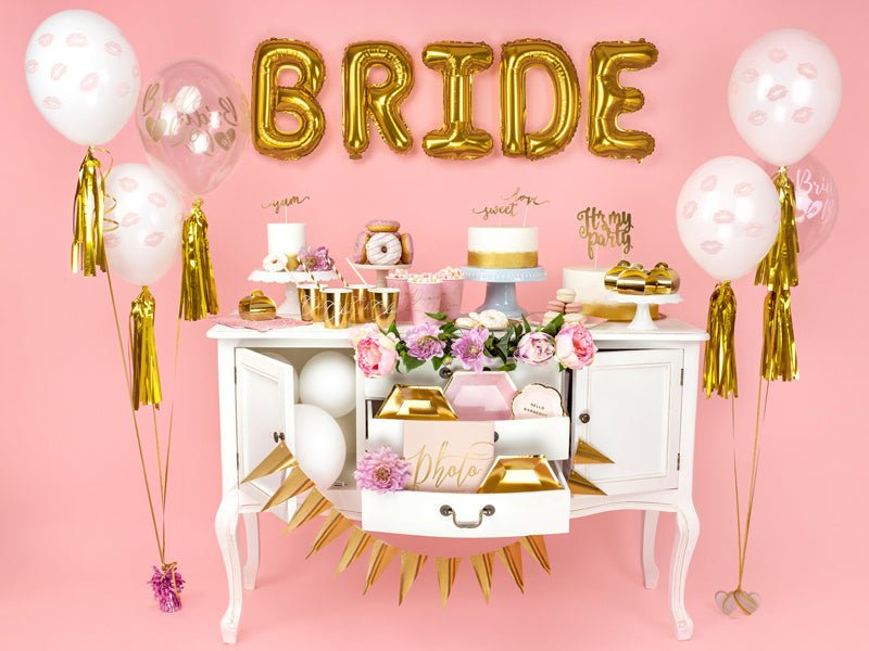 Folie Ballon Letter I Goud Leeg 35cm van Partydeco koop je bij Partywinkel