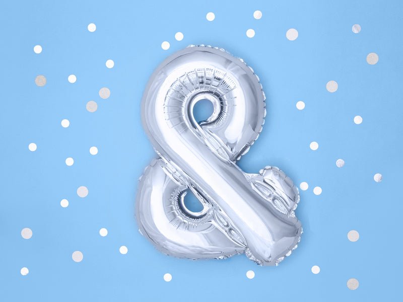 Folie Ballon Letter & Zilver Leeg 35cm van Partydeco koop je bij Partywinkel