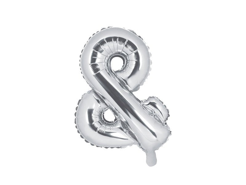 Folie Ballon Letter & Zilver Leeg 35cm van Partydeco koop je bij Partywinkel