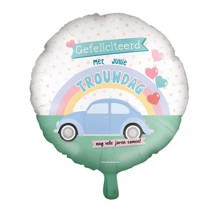Folie ballon - Trouwdag van Paper Dreams koop je bij Partywinkel