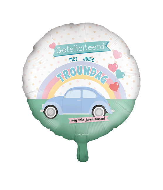 Folie ballon - Trouwdag van Paper Dreams koop je bij Partywinkel