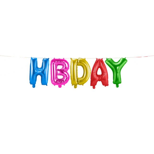 Folie Ballonnen Set HBDAY van Folat koop je bij Partywinkel