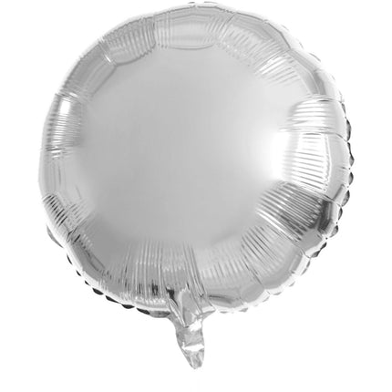 Folieballon Rond Zilverkleurig - 45 cm van Folat koop je bij Partywinkel