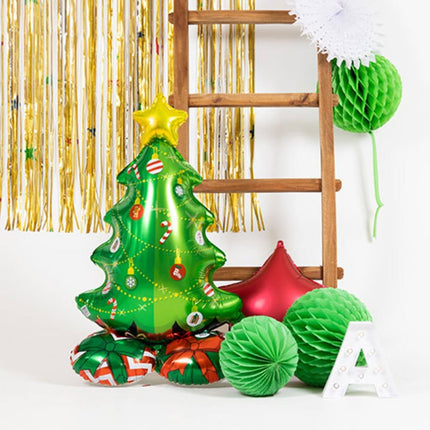 Folieballon Stervormig Rood Metallic Mat - 45 cm van Folat koop je bij Partywinkel