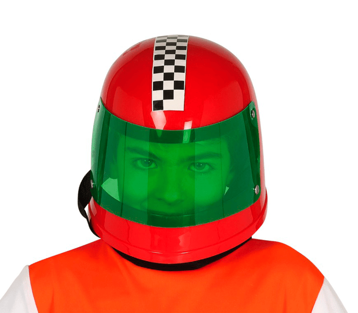 Formule 1 Helm Kind Rood van Fiestas Guirca koop je bij Partywinkel