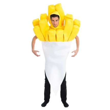 Costume de frites pour adultes, taille unique