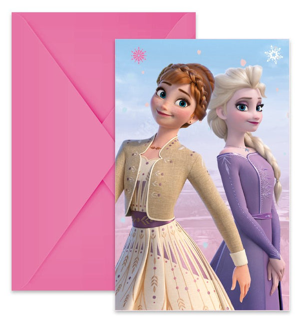 Frozen 2 Wind Spirit Uitnodigingen 6st van Procos koop je bij Partywinkel
