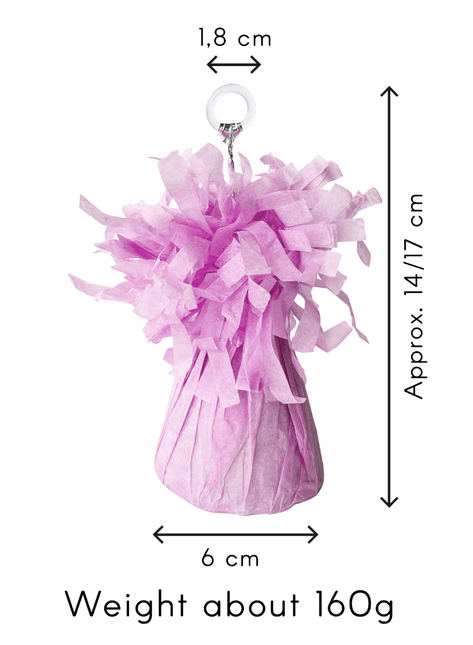 Fuchsia Ballon Gewicht Pastel 160gr - Partywinkel - 8716764255939