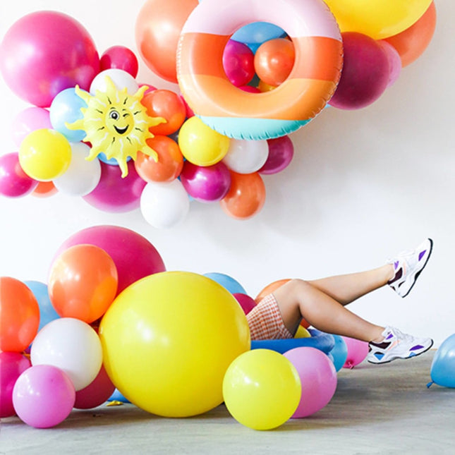 Fuchsia Ballon Metallic Fuchsia Pink 80cm van Folat koop je bij Partywinkel