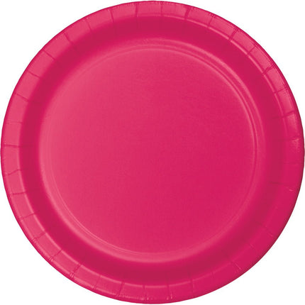 Fuchsia Borden 23cm 24st van Creative Converting koop je bij Partywinkel