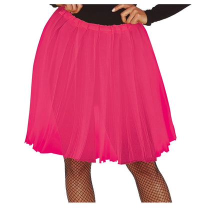 Fuchsia Tutu Dames 60cm van Fiestas Guirca koop je bij Partywinkel