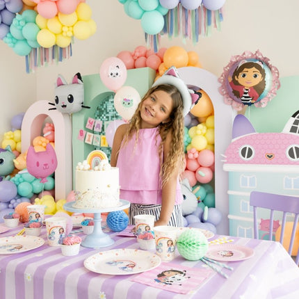 Gabby's Dollhouse Folie Ballon Met Ruffle, 52x52 cm van Partydeco koop je bij Partywinkel