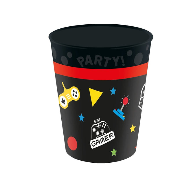 Gaming Party Bekers 250ml 4st van Procos koop je bij Partywinkel