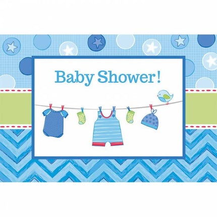 Geboorte Uitnodigingen Baby Shower Jongen 8st van Riethmueller koop je bij Partywinkel