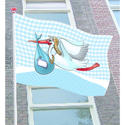 Geboortevlag Jongen 90cm - Partywinkel - 8714572090766