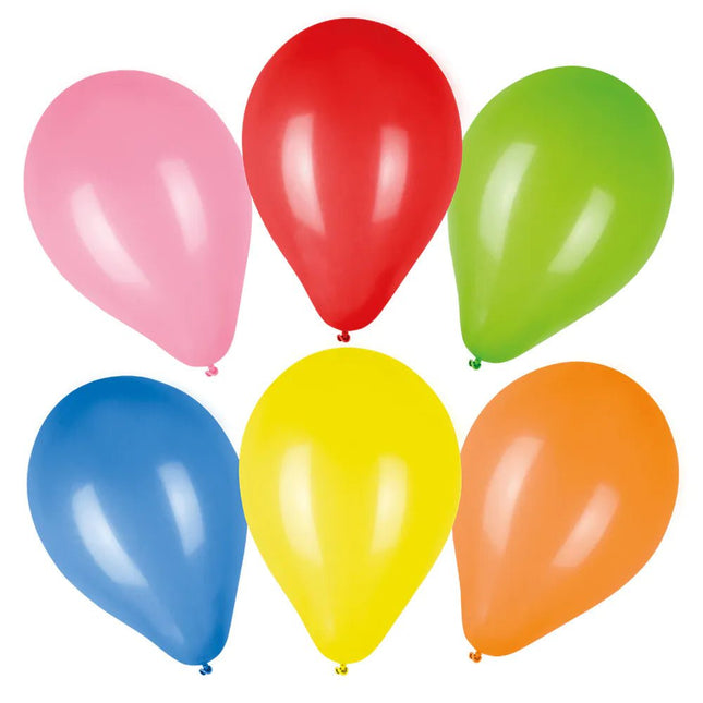 Gekleurde Ballonnen 23cm 50st - Partywinkel - 8712026222022