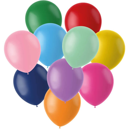 Gekleurde Ballonnen 33cm 25st van Folat koop je bij Partywinkel
