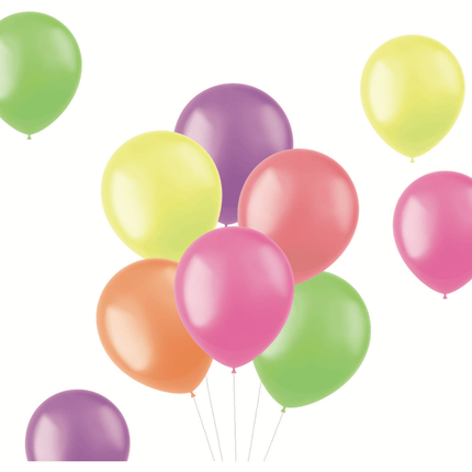 Gekleurde Ballonnen Neon 30cm 100st van Folat koop je bij Partywinkel