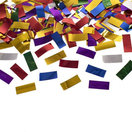 Gekleurde Confetti Kanon Folie 60cm van Riethmueller koop je bij Partywinkel