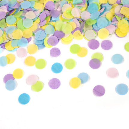 Gekleurde Confetti Kanon Pastel 28cm van Riethmueller koop je bij Partywinkel