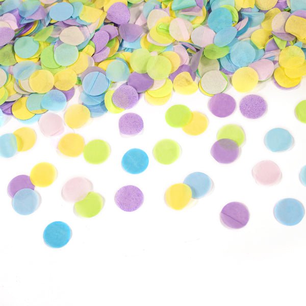 Gekleurde Confetti Kanon Pastel 28cm van Riethmueller koop je bij Partywinkel