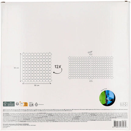 Gekleurde Deurgordijn 30cm 12st van Folat koop je bij Partywinkel
