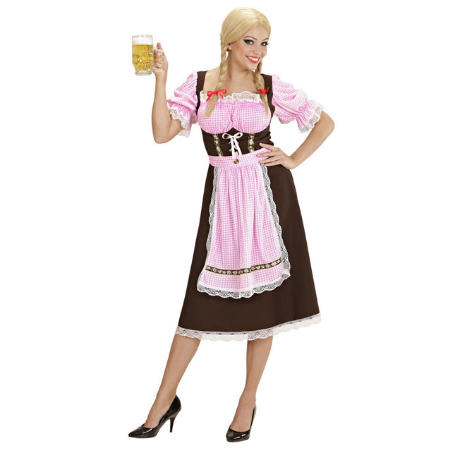 Gekleurde Dirndl Jurk Oktoberfest Dames van Widmann koop je bij Partywinkel