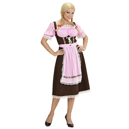 Gekleurde Dirndl Jurk Oktoberfest Dames van Widmann koop je bij Partywinkel