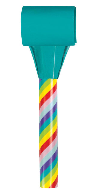 Gekleurde Feesttoeters 8st van Unique koop je bij Partywinkel