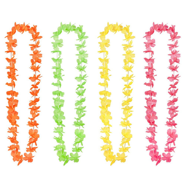 Gekleurde Hawaii Krans 25st van Boland koop je bij Partywinkel