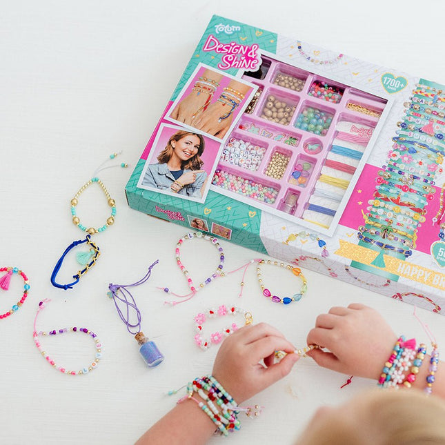 Gekleurde Knutselset Armbanden Maken Xl - Partywinkel - 8714274028104