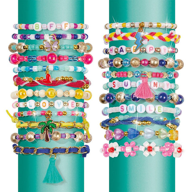 Gekleurde Knutselset Armbanden Maken Xl - Partywinkel - 8714274028104