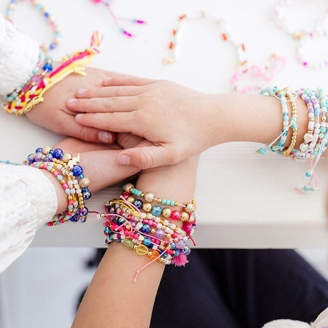 Gekleurde Knutselset Armbanden Maken Xl - Partywinkel - 8714274028104
