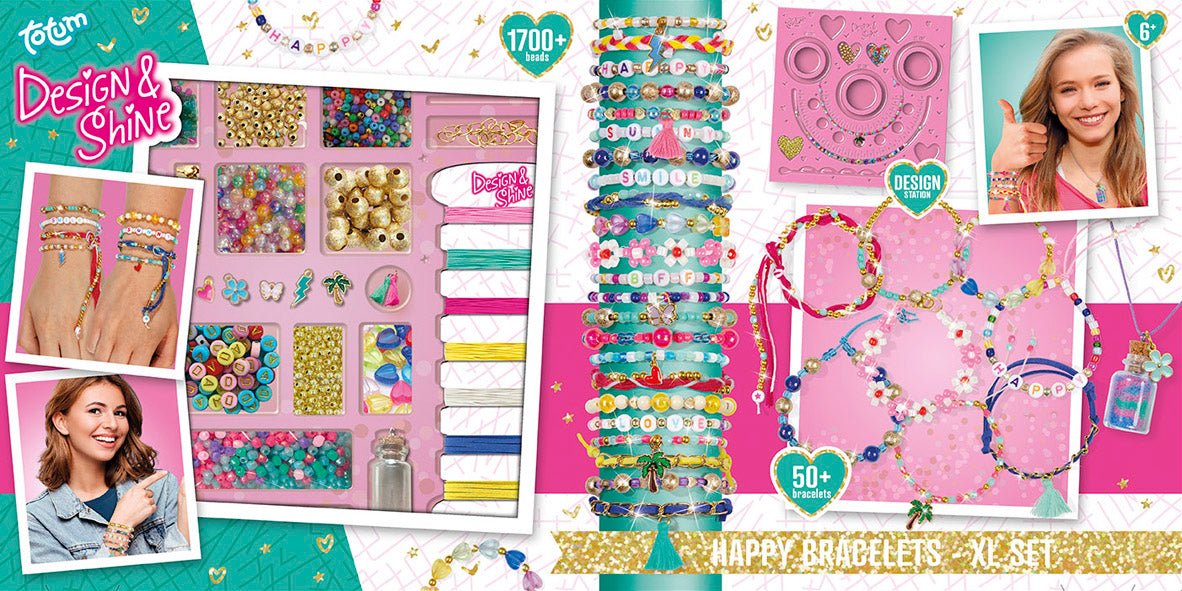 Gekleurde Knutselset Armbanden Maken Xl - Partywinkel - 8714274028104