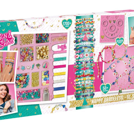 Gekleurde Knutselset Armbanden Maken Xl - Partywinkel - 8714274028104