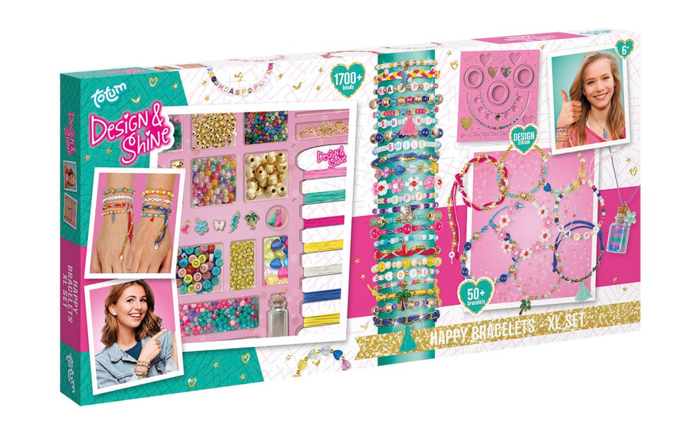 Gekleurde Knutselset Armbanden Maken Xl - Partywinkel - 8714274028104