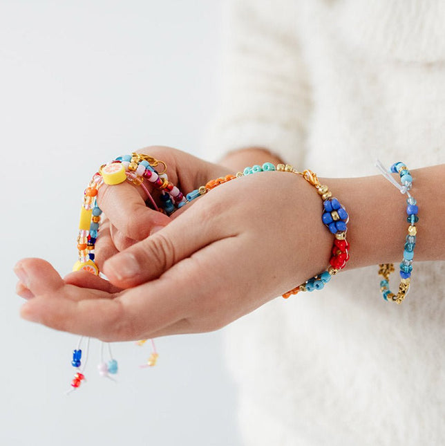 Gekleurde Knutselset Fruit/ Bloemen Armbanden Maken - Partywinkel - 8714274028210