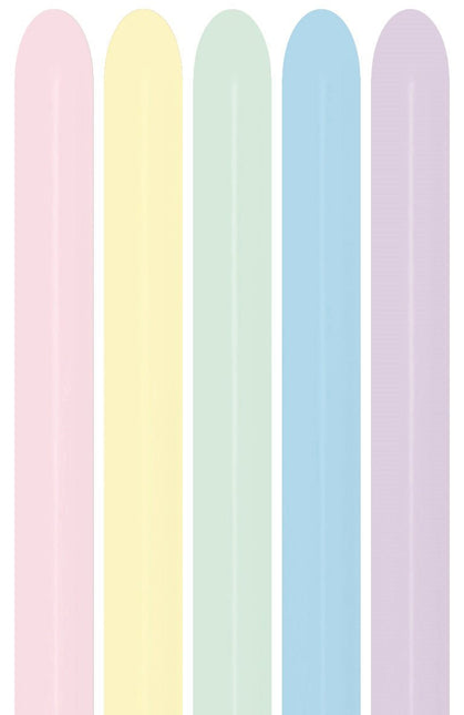 Gekleurde Modellleerballonnen 1,52m 50st van Sempertex koop je bij Partywinkel