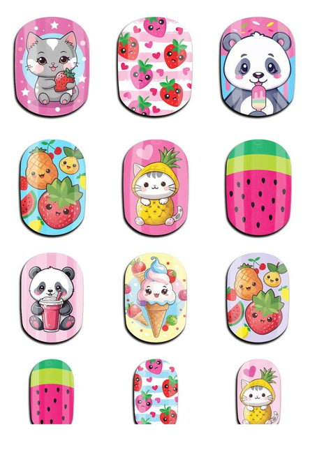 Gekleurde Nepnagels Kind Tutti Sweety van Fiestas Guirca koop je bij Partywinkel