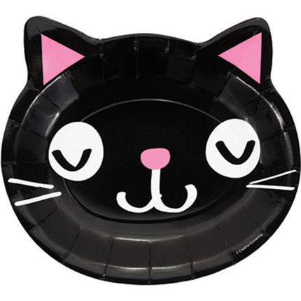 Gekleurde Party Cats Borden 23cm 8st van Creative Converting koop je bij Partywinkel