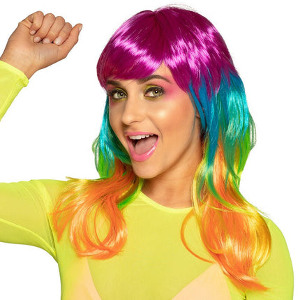 Gekleurde Pruik Kandy van Boland koop je bij Partywinkel