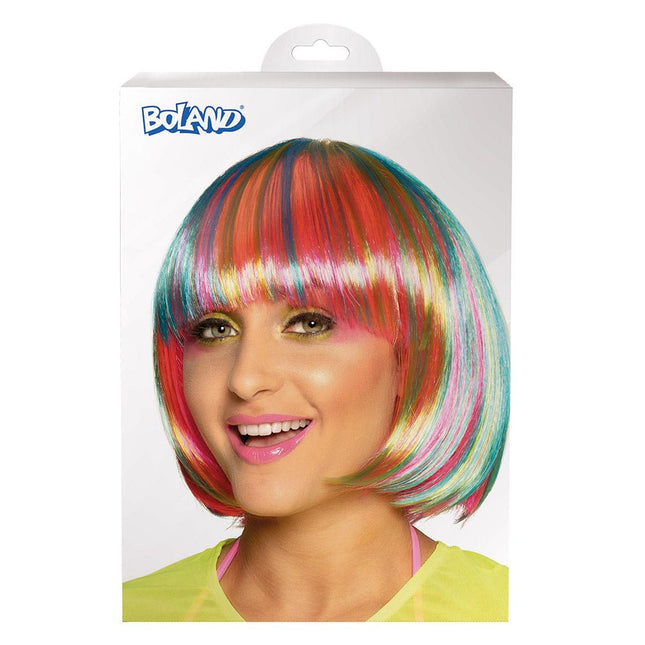 Gekleurde Pruik Pebbles van Boland koop je bij Partywinkel