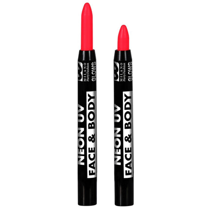 Gekleurde Schmink Potlood Glow In The Dark 3,5ml 6st van Widmann koop je bij Partywinkel