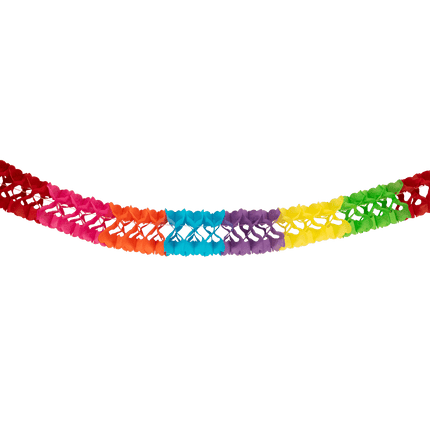 Gekleurde Slinger Papier 6m van Paper Dreams koop je bij Partywinkel