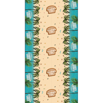 Gekleurde Tafelkleed Summer Vibes 2,74m van Paper Dreams koop je bij Partywinkel